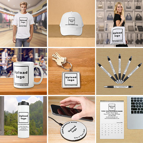Promotional Products: T-Shirts, Mugs, Bags, Caps, Accessories and more. Products that you can give to your customers or clients to promote your brand. Products that you can use to build brand name awareness.